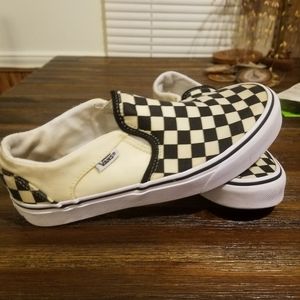 Checkered Vans Slip-on Sneakers